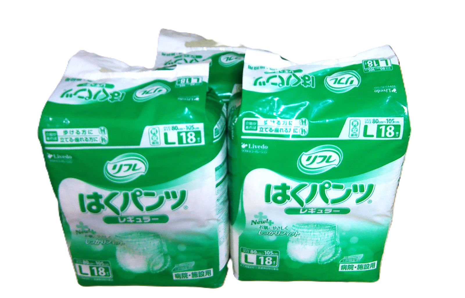 リフレ はくパンツ レギュラー L 18枚入り 6個セット リフレ はくパンツ レギュラー M 20枚×6袋 (ケース販売) リフレ