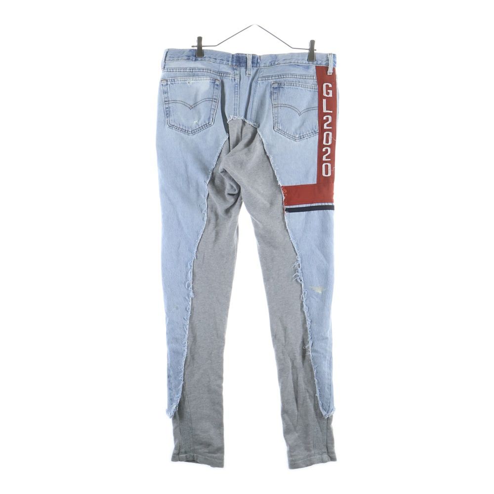 メンズ GREG LAUREN (グレッグローレン) 50/50 LONG SLIM PANT 再構築 
