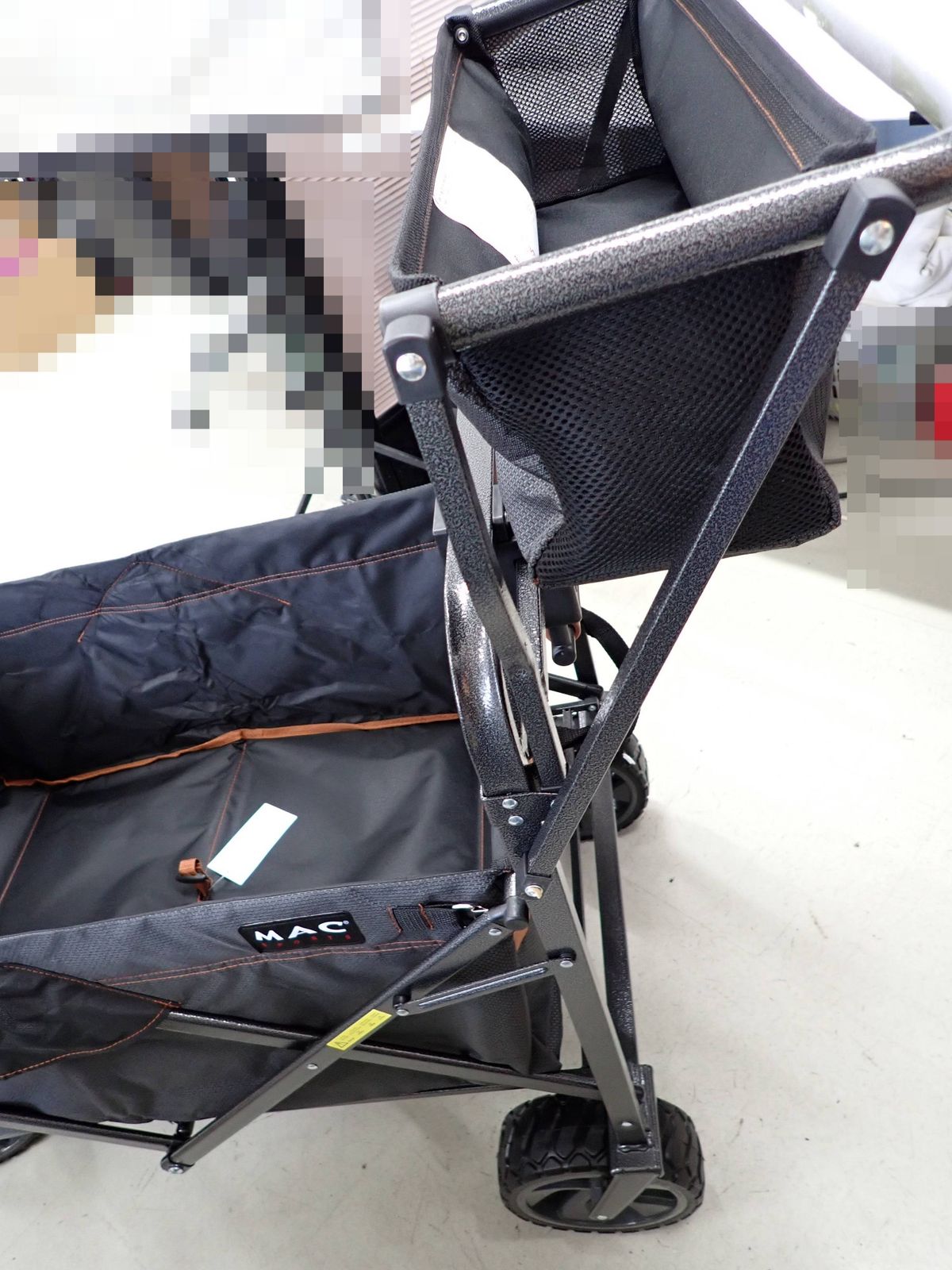 マックスポーツ 折り畳みワゴンXL ブラック/グレー キャリーカート