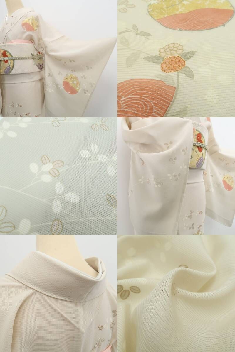 新品 絽 金駒刺繍 夏着物“人それぞれの夏景色”正絹 仕付糸付 訪問着