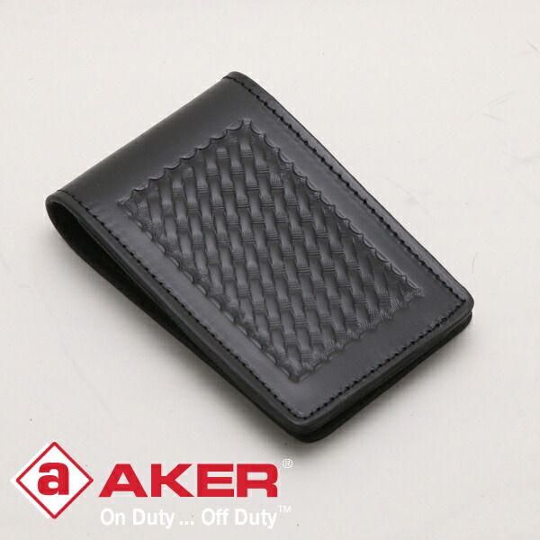 AKER エイカー 本革メモ帳カバー ブラック