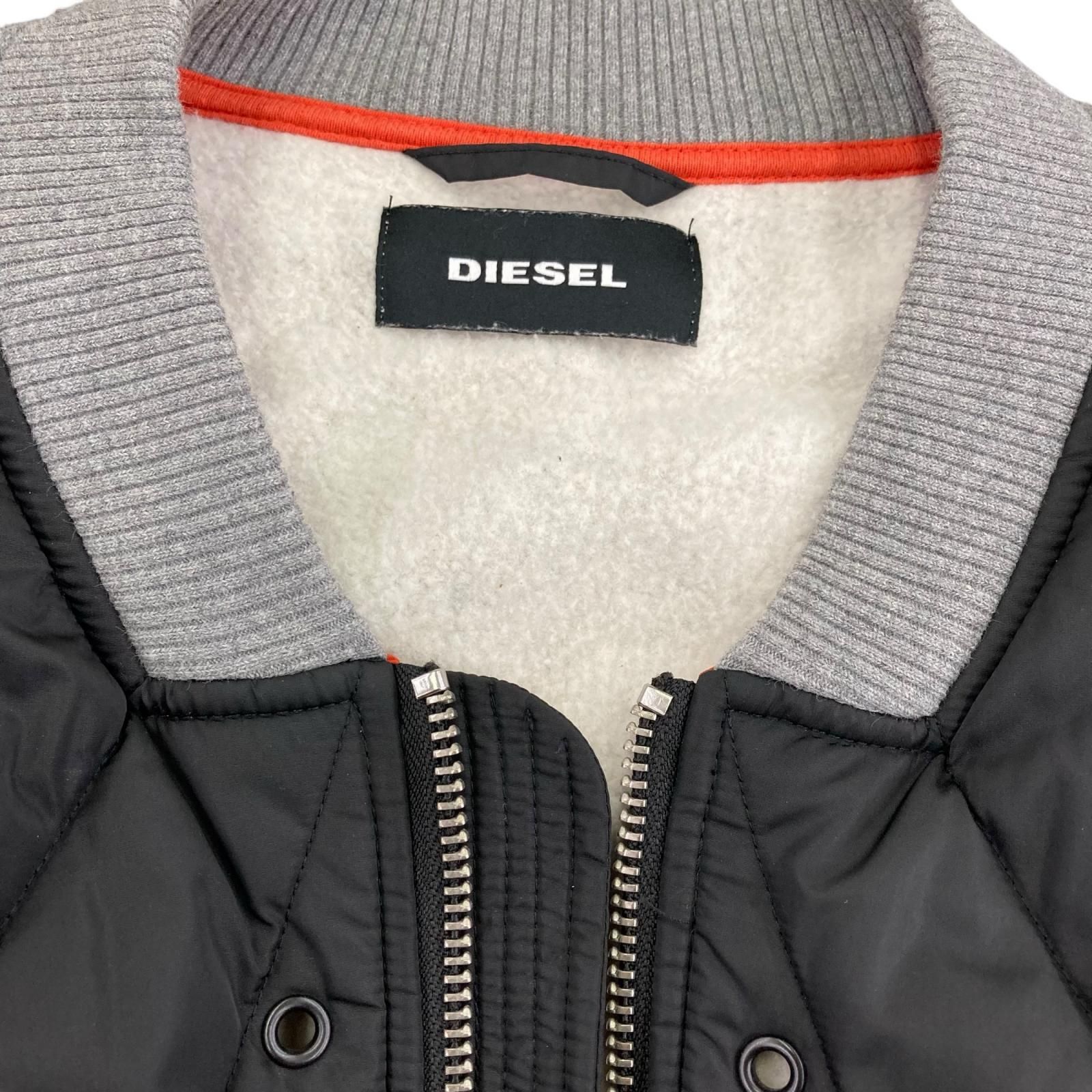 186000 現状品 DIESEL ディーゼル キルティングジャケット L グレー