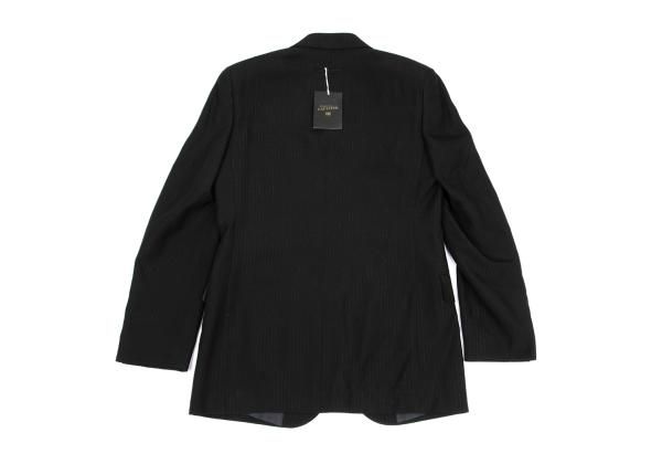 ジャンポールゴルチエオムJean Paul GAULTIER HOMME レーヨン混紡ラメストライプジャケット 黒48 ジャンポールゴルチエオムJean Paul GAULTIER HOMME レーヨン混紡ラメ