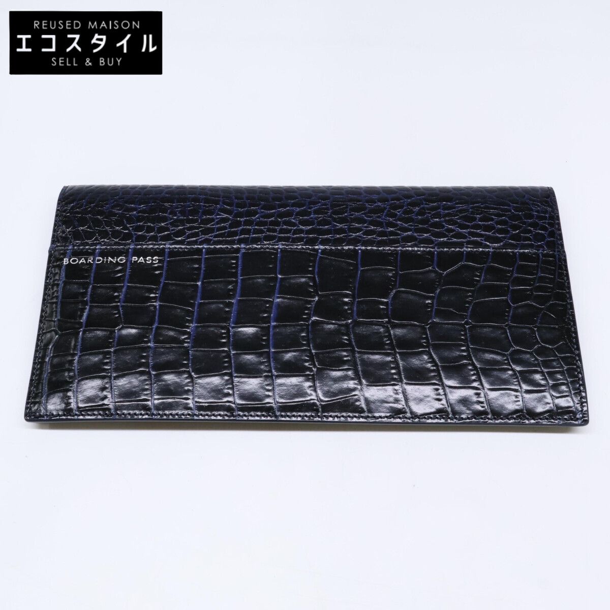 SMYTHSON スマイソン 【新品同様】型押しレザー パスポートケース