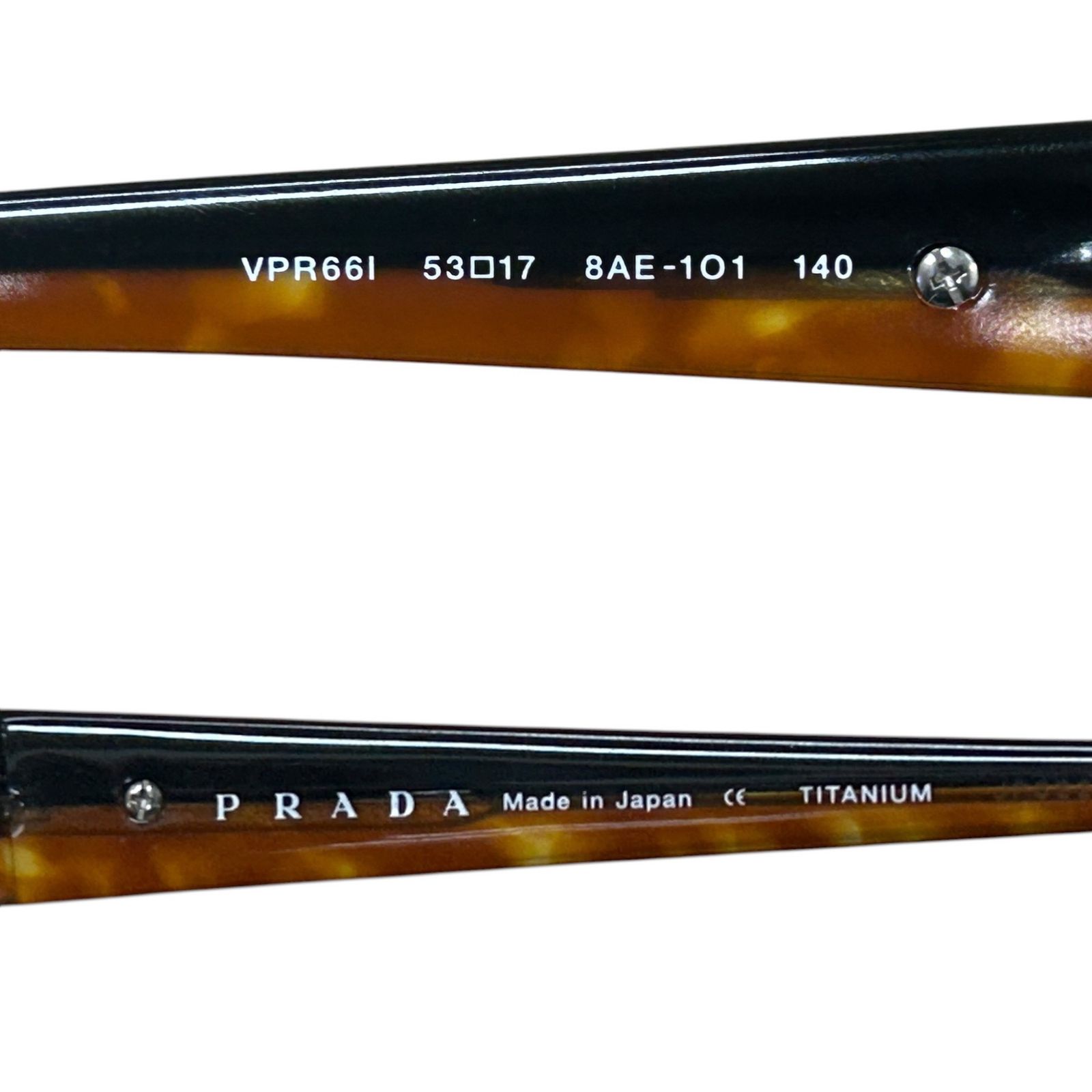 PRADA (プラダ) チタンフレーム メガネ 眼鏡 日本製 VPR661 53口17 140