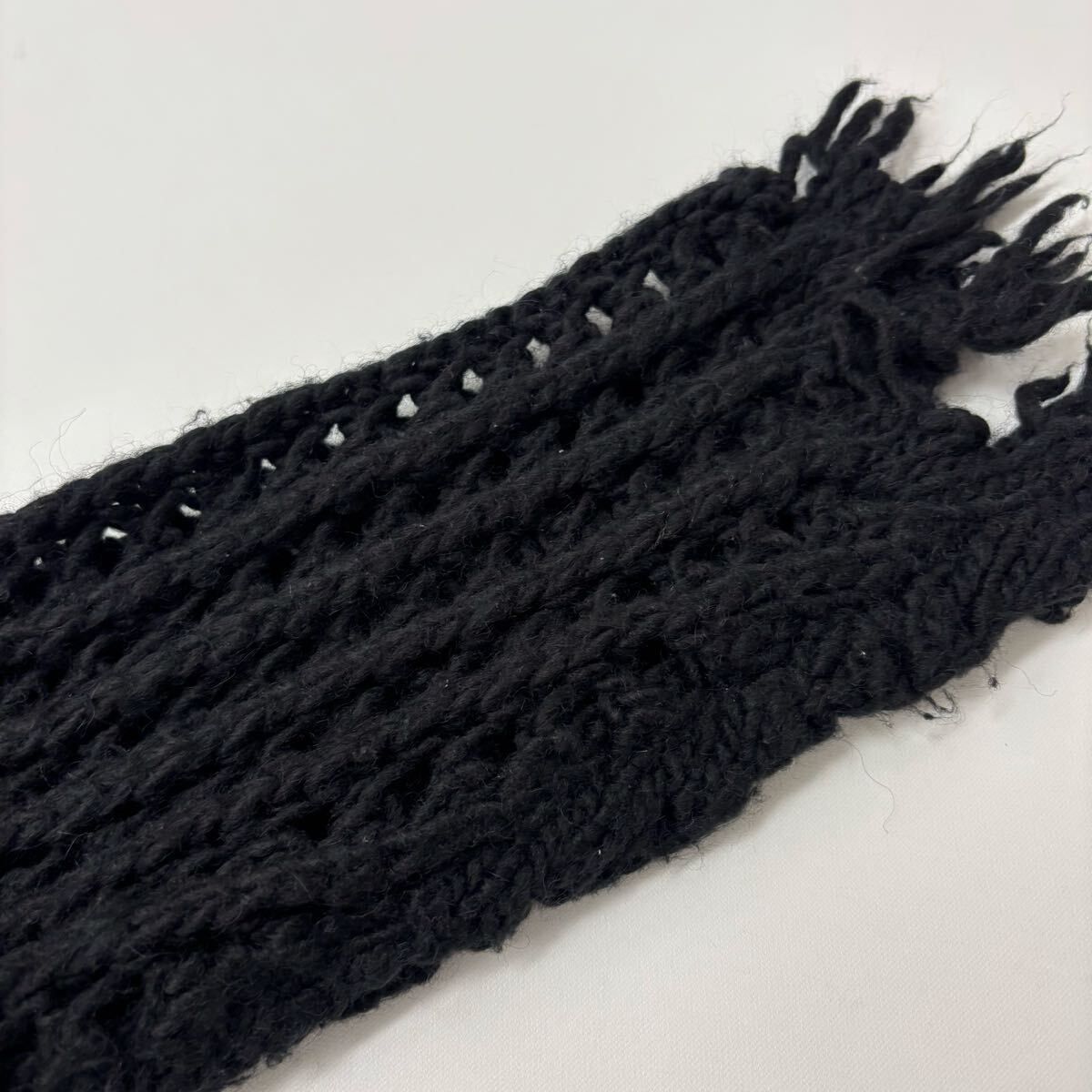 Rosen Kreuz ローゼンクロイツ メッシュ フリンジ ニット BLACK