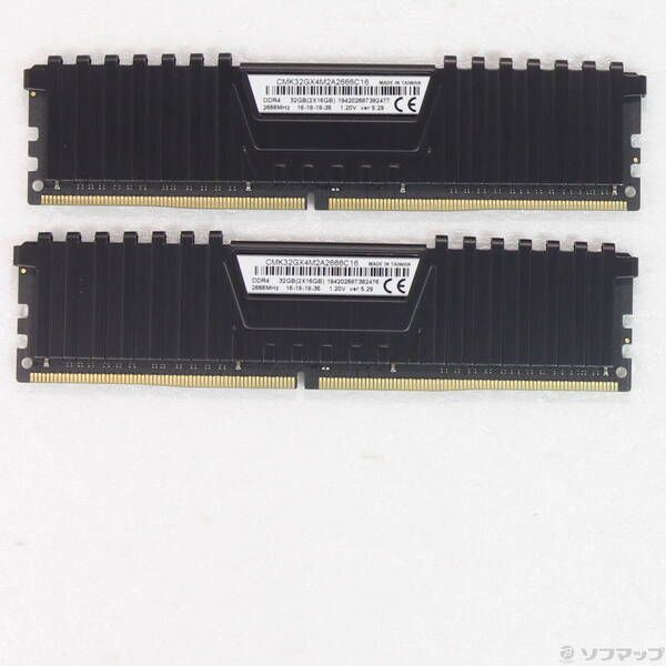 CORSAIR DDR4 32GB(16GB×2) 2666MHz 中古 - メルカリ