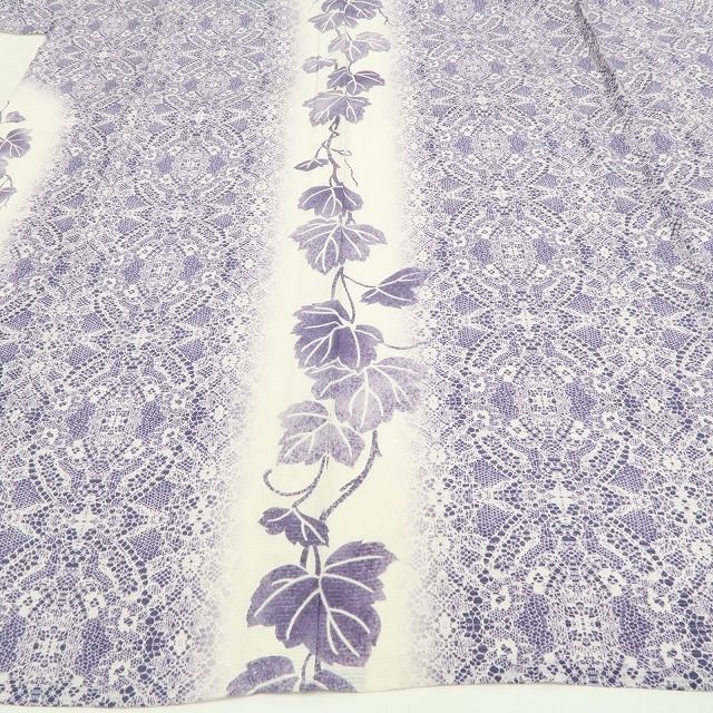 ❁tomihisa❁新品 絽 蔦 夏着物 正絹 仕付け糸付 トールサイズ”繊細な