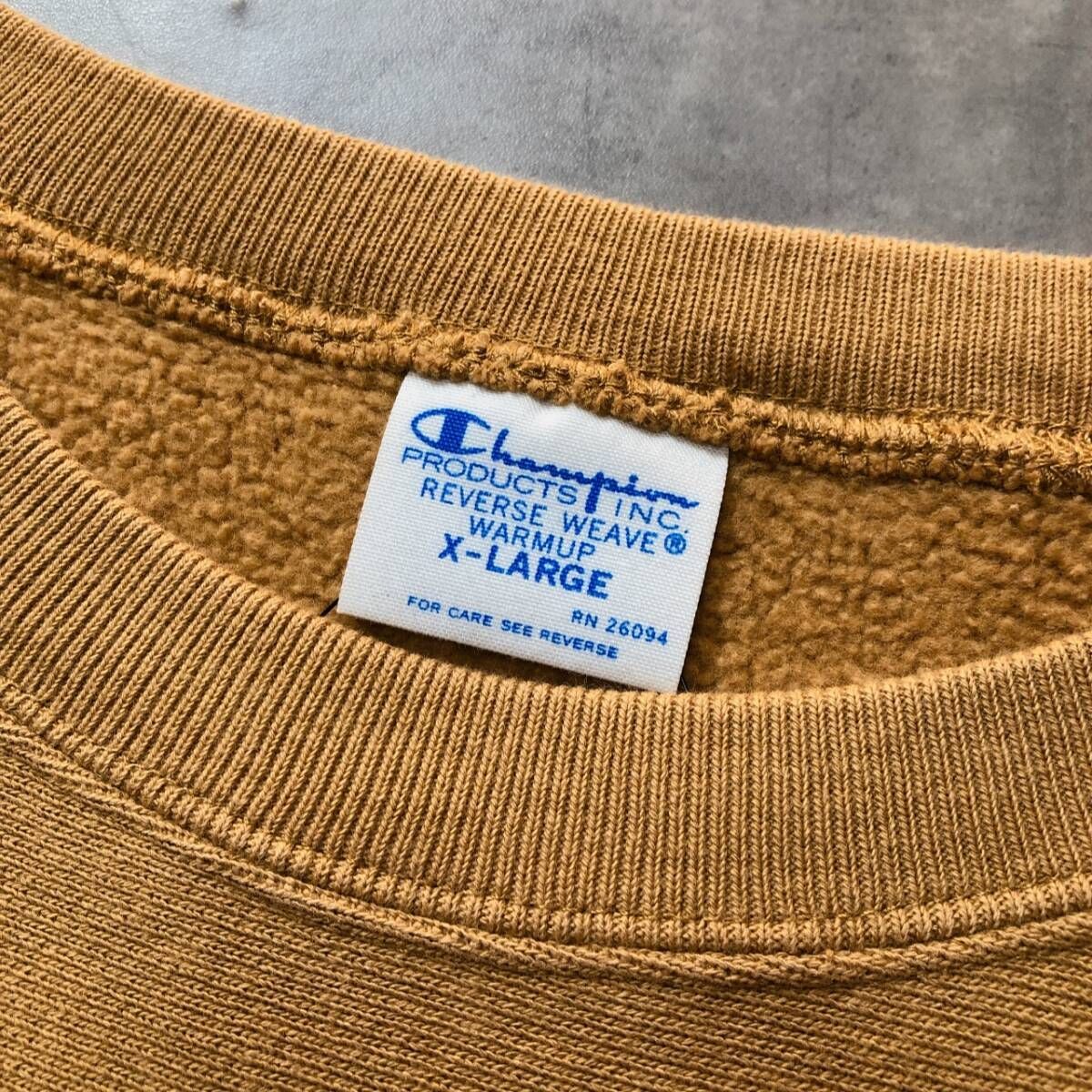GQ5273◇Champion : 復刻 青タグ REVERSE WEAVE◇XL◇ブラウン系 