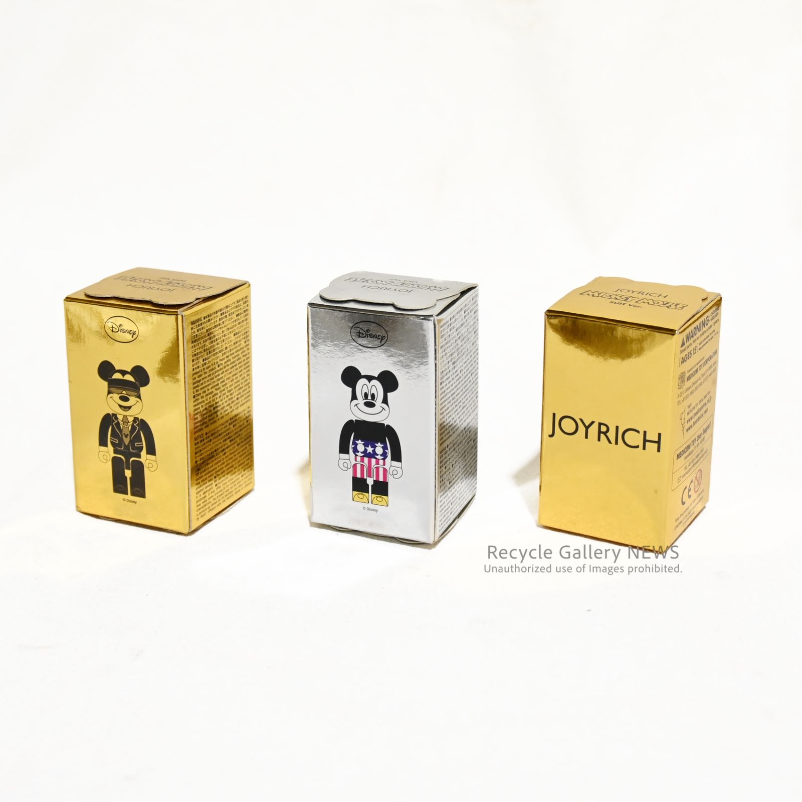 ○ BE@RBRICK MICKEY MOUSE（USA Ver.）/（SUIT Ver.）JOYRICH Disney 