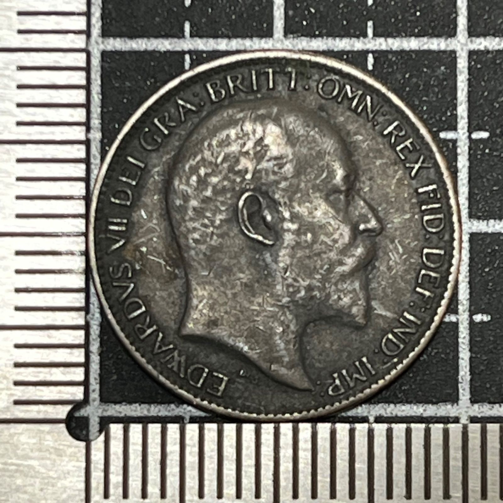 外国古銭】1906年 イギリス ファージング青銅貨 ブリタニア図