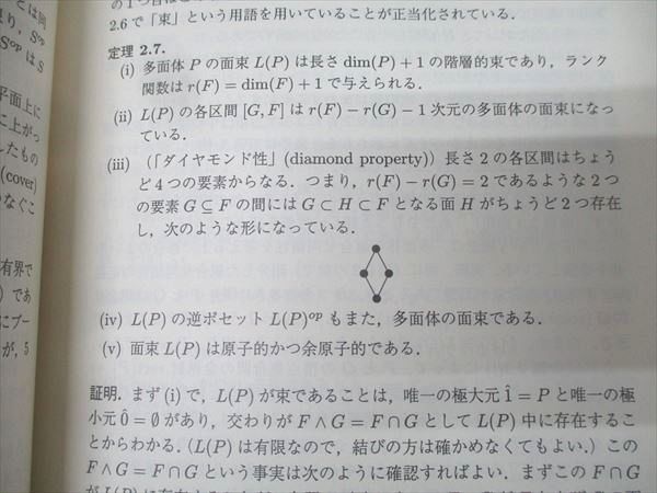 シュプリンガー・フェアラーク東京 凸多面体の数学【書き込み無し