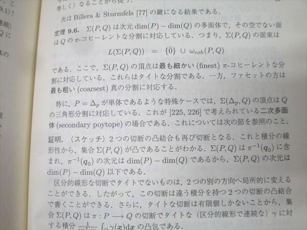シュプリンガー・フェアラーク東京 凸多面体の数学【書き込み無し