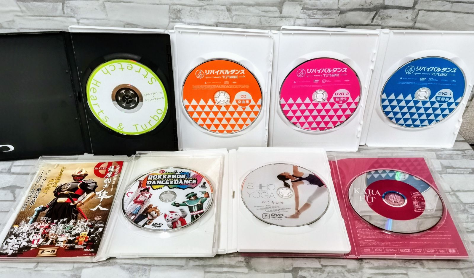 W1-71】◇ エクササイズDVD 7点まとめ売りセット (リバイバルダンス