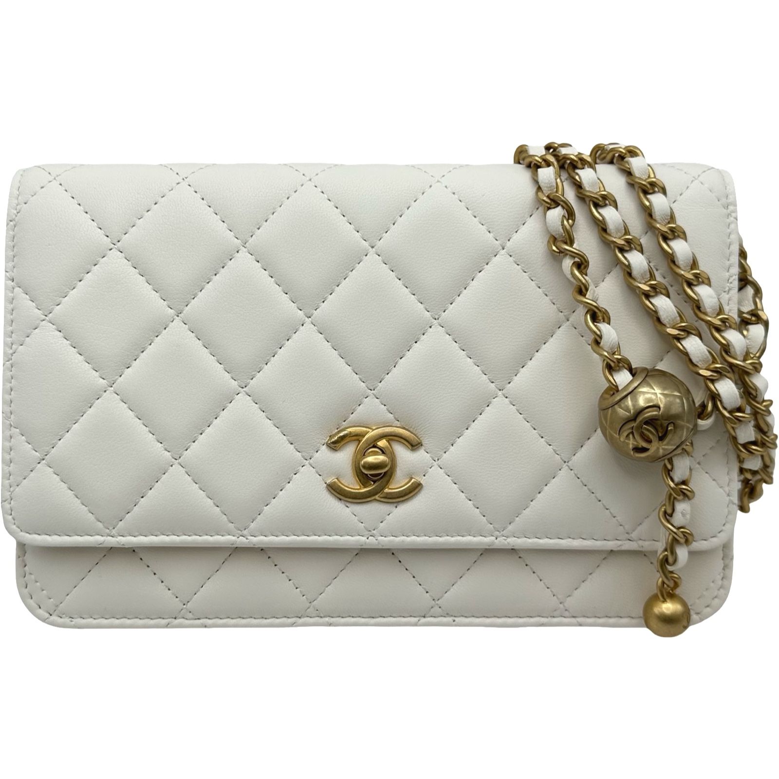 シャネル CHANEL マトラッセチェーンウォレット AP1450 30番台 