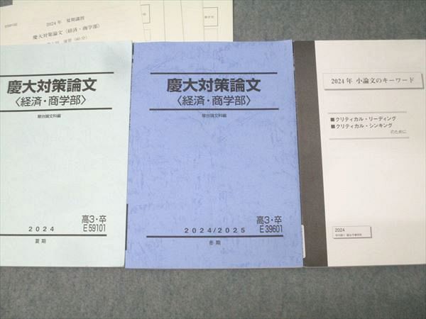 駿台 慶應義塾大学 慶大対策論文 経済・商学部/小論文のキーワード