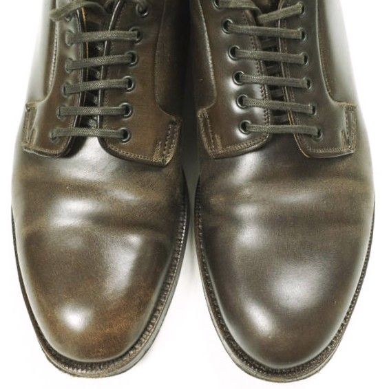 F.LLI Giacometti フラテッリジャコメッティ イタリア製 コードバンダービーシューズ FG364 41(26cm) T.MORO(DARK BROWN) プレーントゥ 6アイレット 革靴 定価187,000円 シューズ【中古】【F.LLI Giacometti】 F.LLI Giacometti フラテッリジャコメッティ イタリア製 コードバン