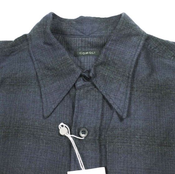 新品 COMOLI コモリ 21AW 日本製 ウールシルクワークシャツ U03-02010