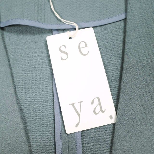 新品 seya. セヤ 20SS 日本製 COLLARLESS JACKET SASHIKO TRIPLE