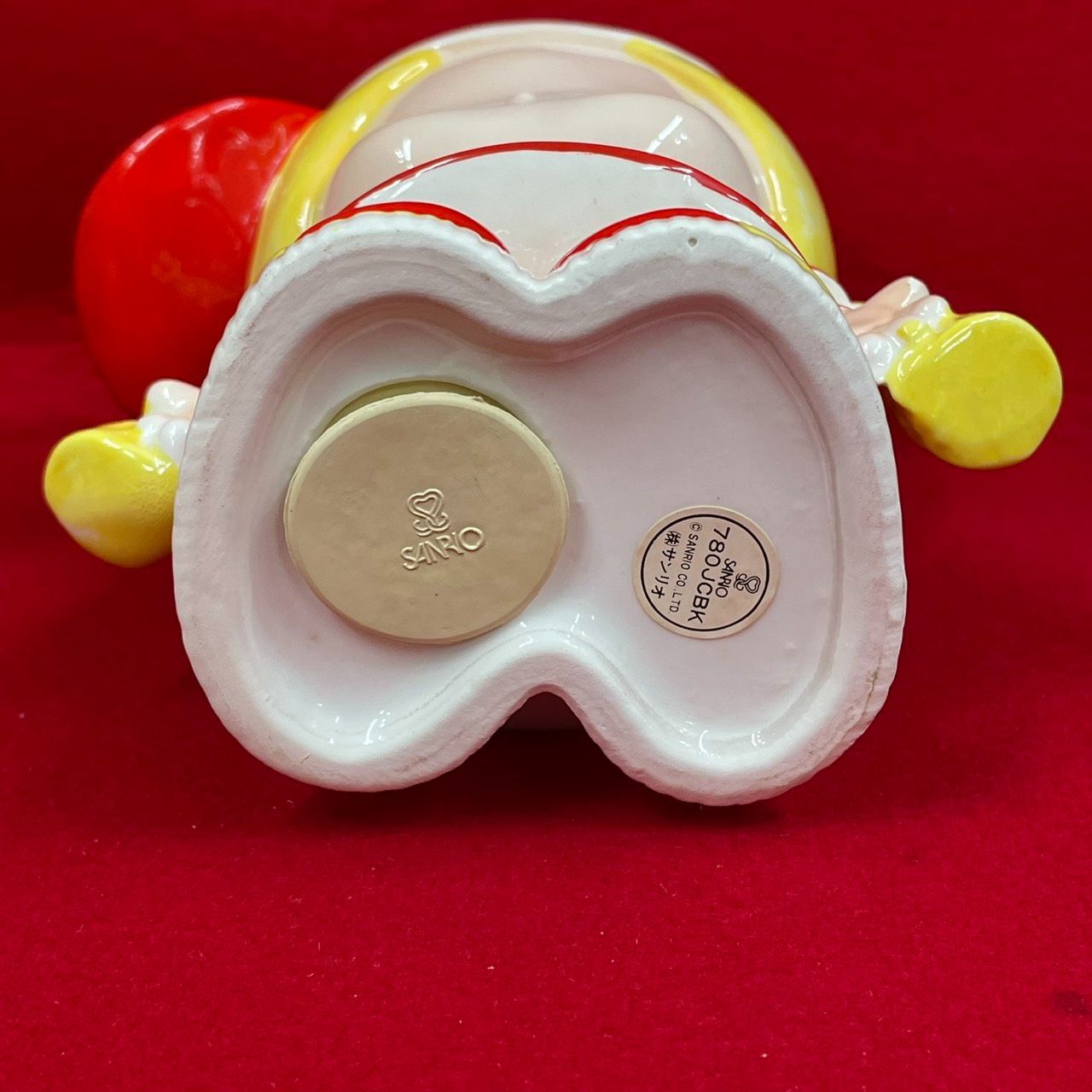 サンリオ パティー＆ジミー 貯金箱 当時物 陶器製 昭和レトロ N-23