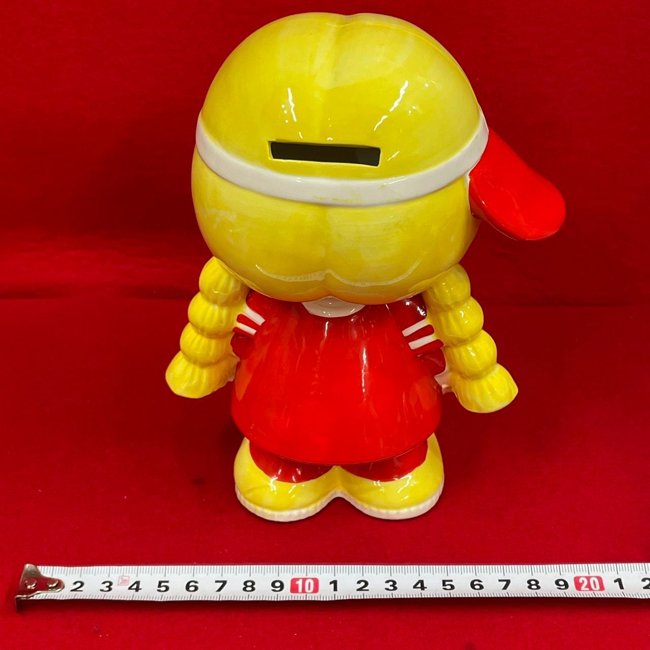 サンリオ パティー＆ジミー 貯金箱 当時物 陶器製 昭和レトロ N-23