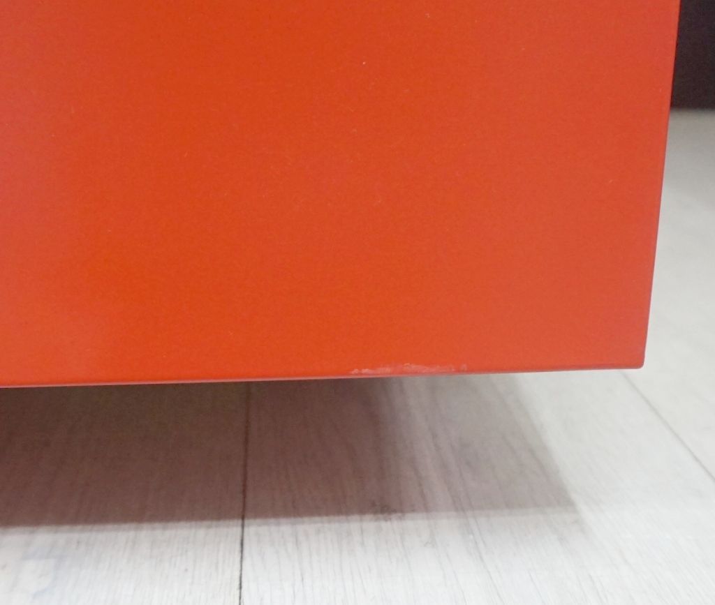 廃番カラー】イケア LIXHULT リックスフルト キャビネット 35x60 cm 赤