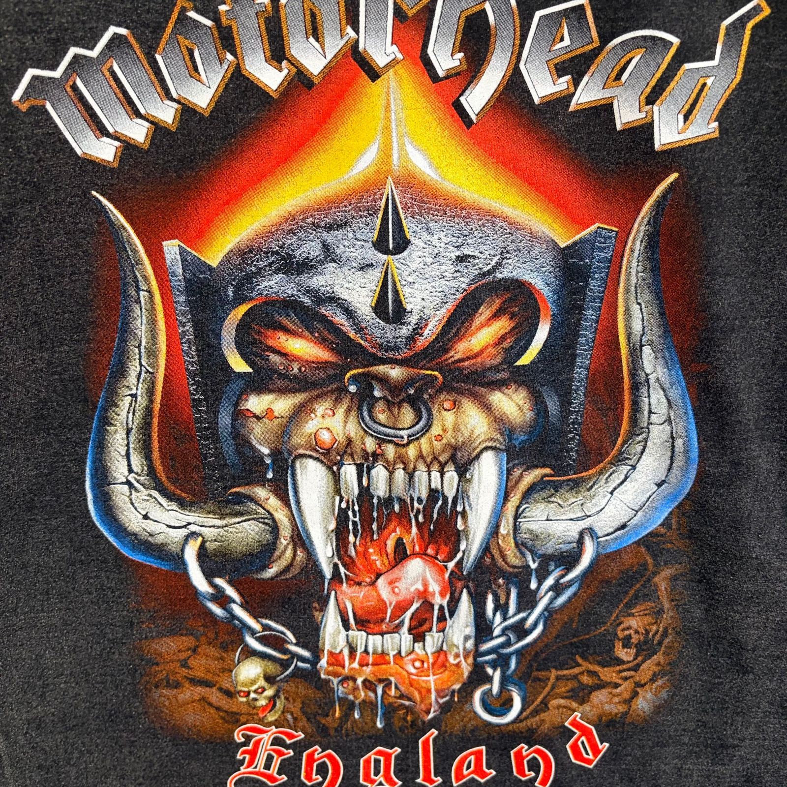 新品 Motorhead モーターヘッド バンドTシャツ M 黒 ウォッシュ加工 