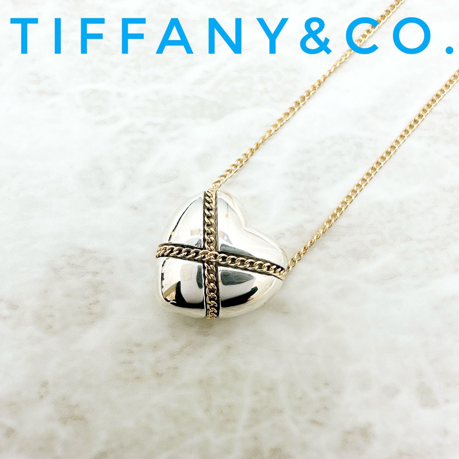 人気?Tiffany＆Co. ハート シルバー ゴールド コンビ ハート 