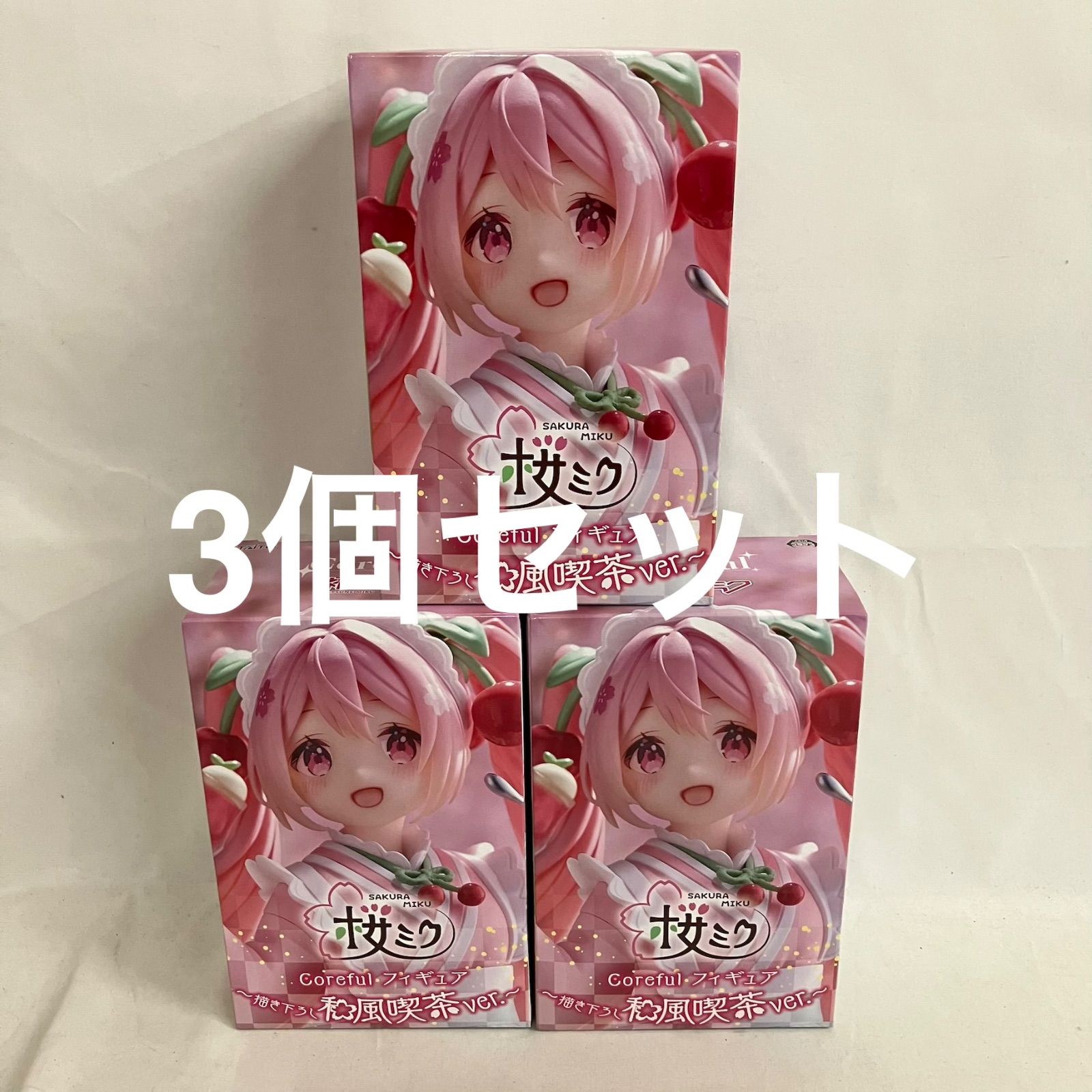 未開封 初音ミク 桜ミク Corefulフィギュア 書き下ろし 和風喫茶ver. 3
