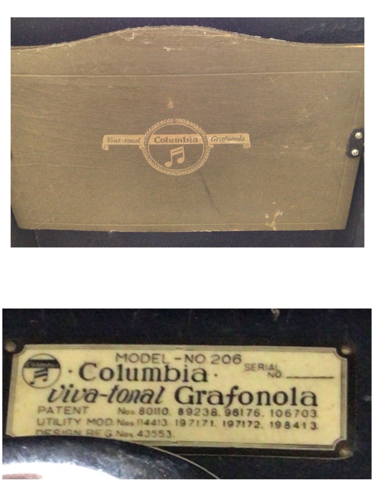 中古・現状品】コロムビア 蓄音機 viva-tonal Grafonola NO