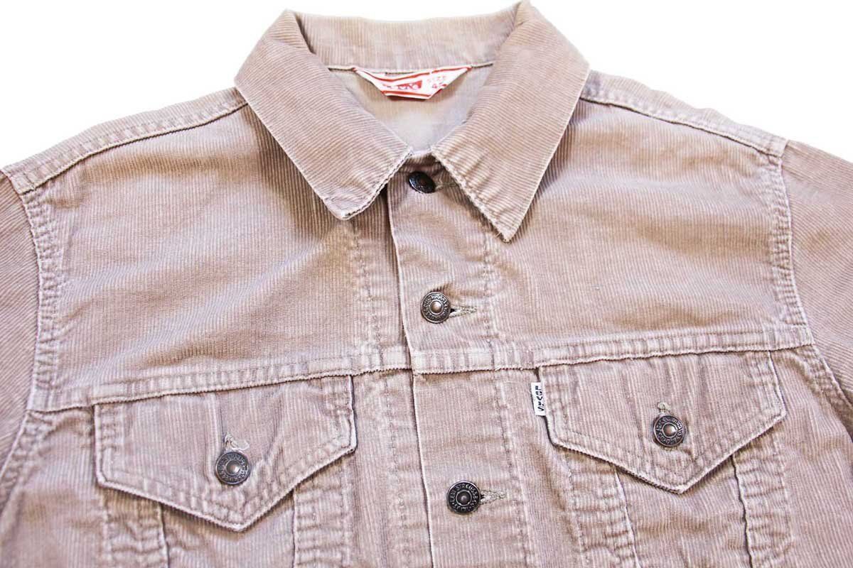 70s USA製 Levi´sリーバイス 70505 コーデュロイジャケット ブラウン 