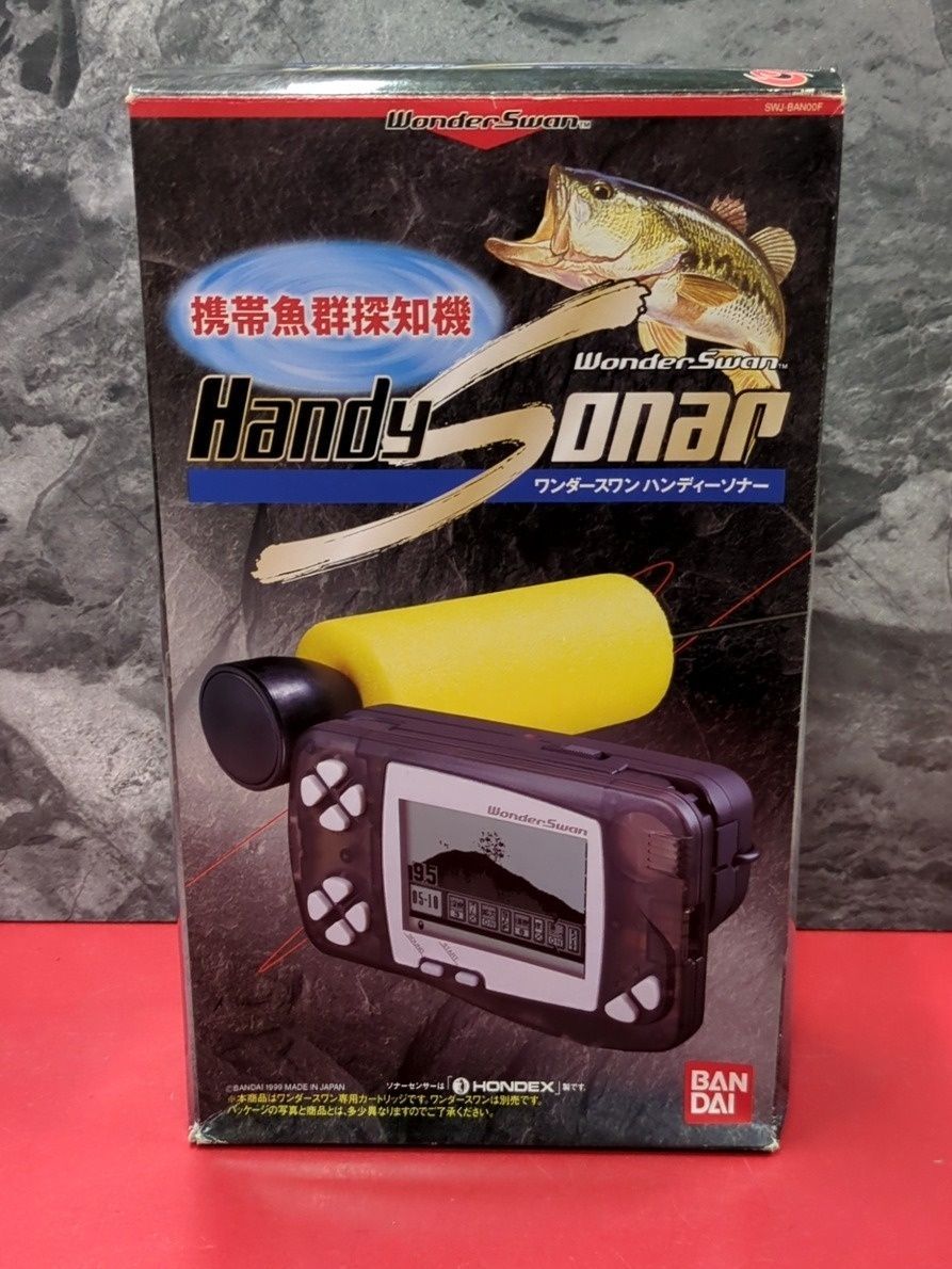 付属品完備　携帯魚群探知機 ワンダースワン ハンディーソナー　ワンダースワンソフト　箱取扱説明書付き