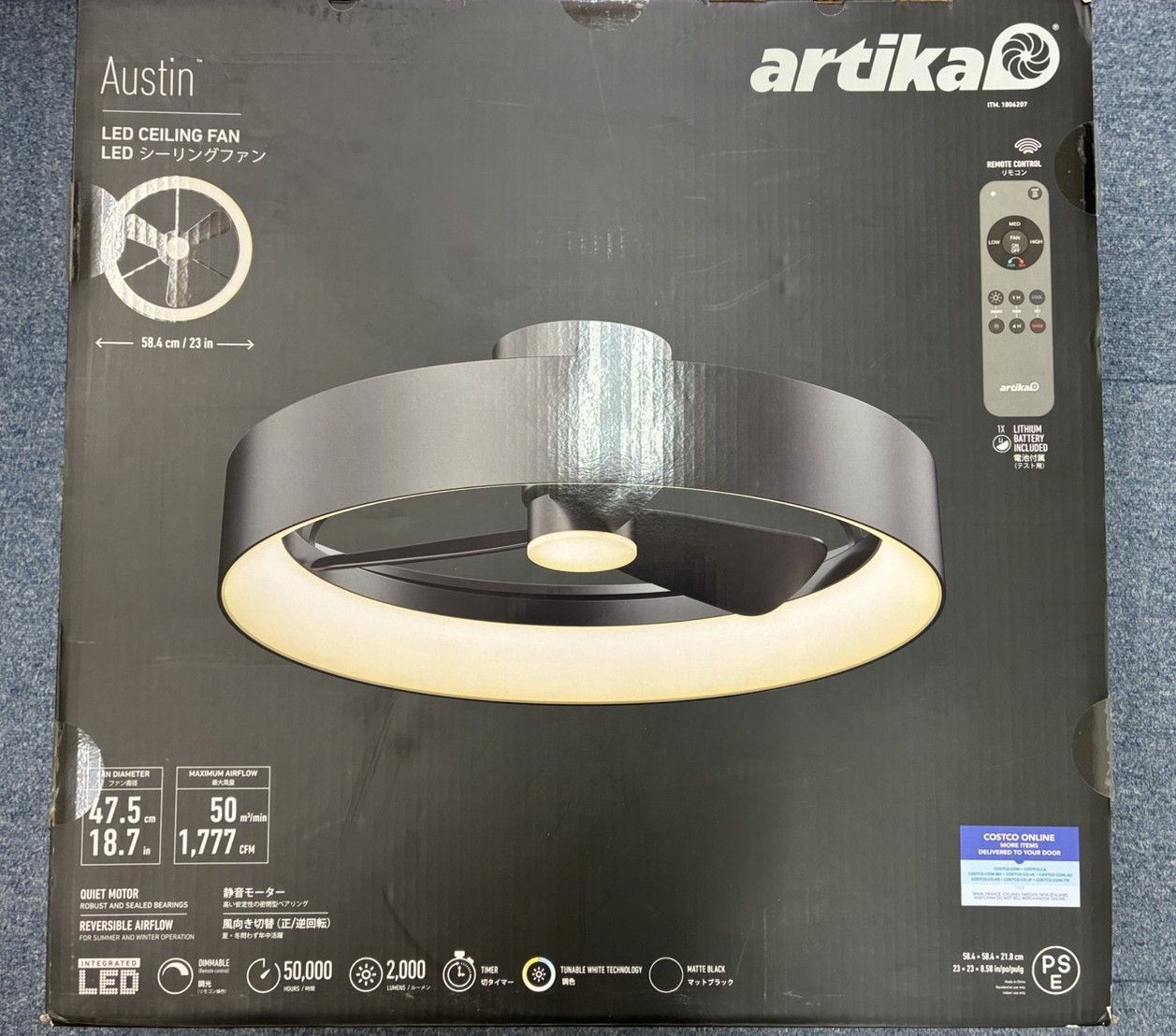 1B206-1806207 ARTIKA ファンデリア Austin (オースティン) シーリング