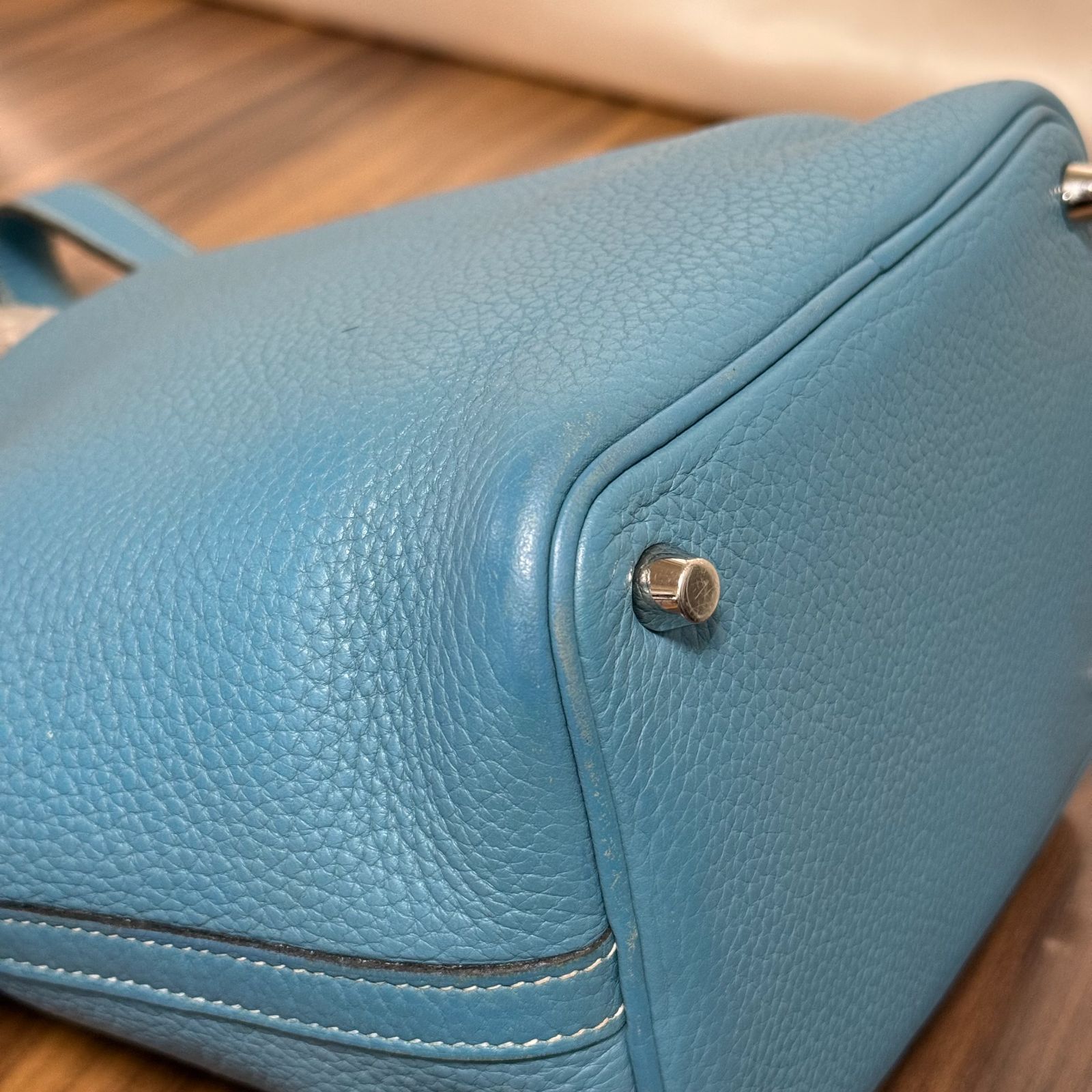 ⭐️美品⭐️HERMES エルメス ピコタンロックPM ブルージーン ▢R刻印 