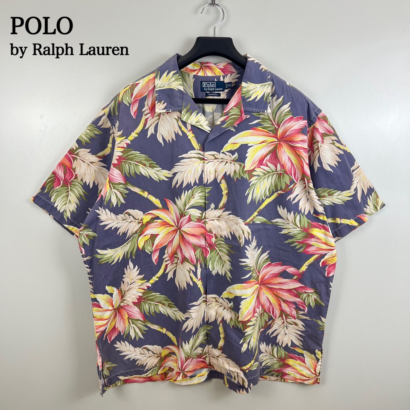 POLO by Ralph Lauren 90s vintage CALDWELL cotton aloha shirts XXL 