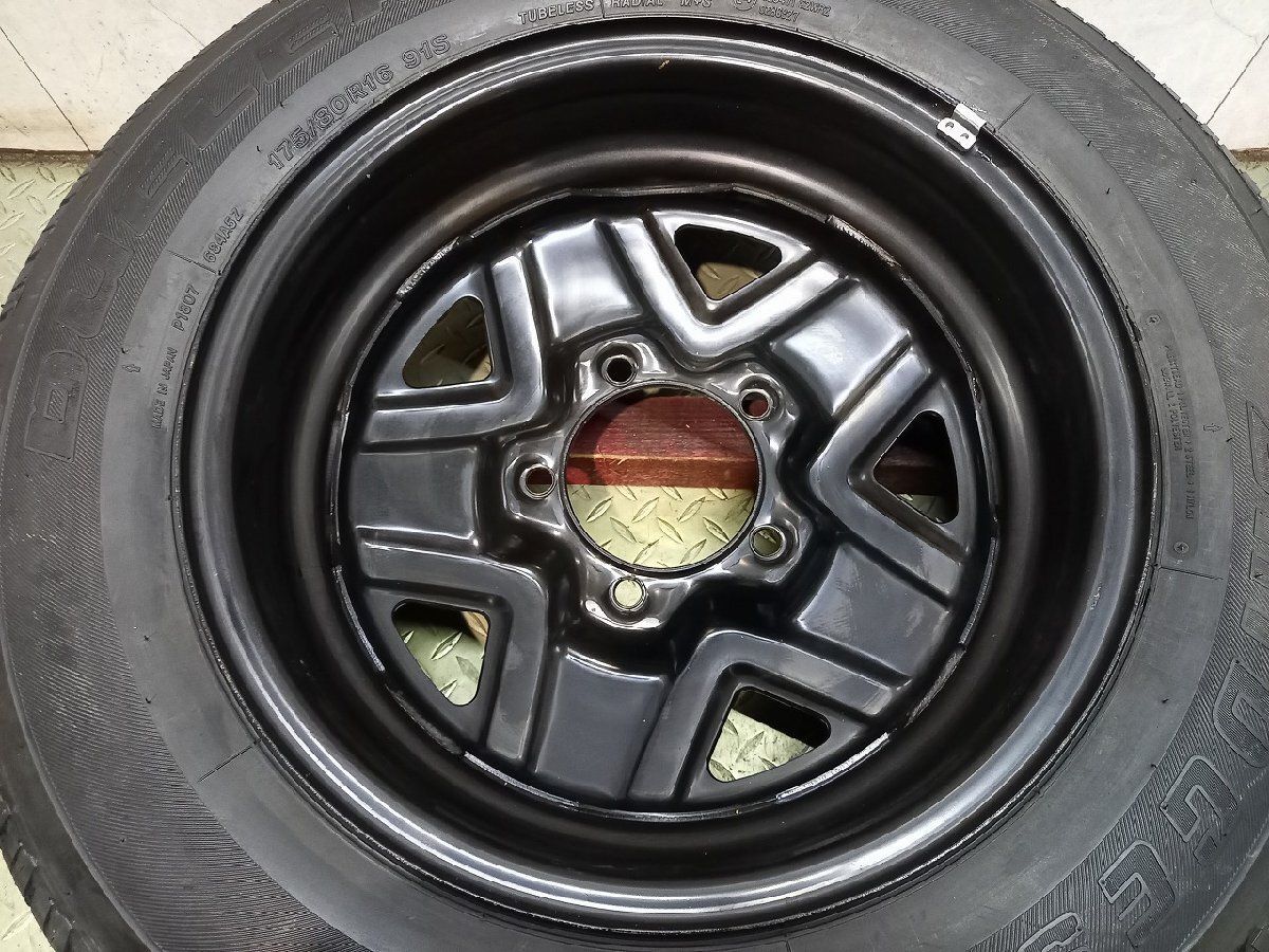 新車外し 2021年製【BS DUELER H/T 175/80R16】夏タイヤ【SUZUKI JB64