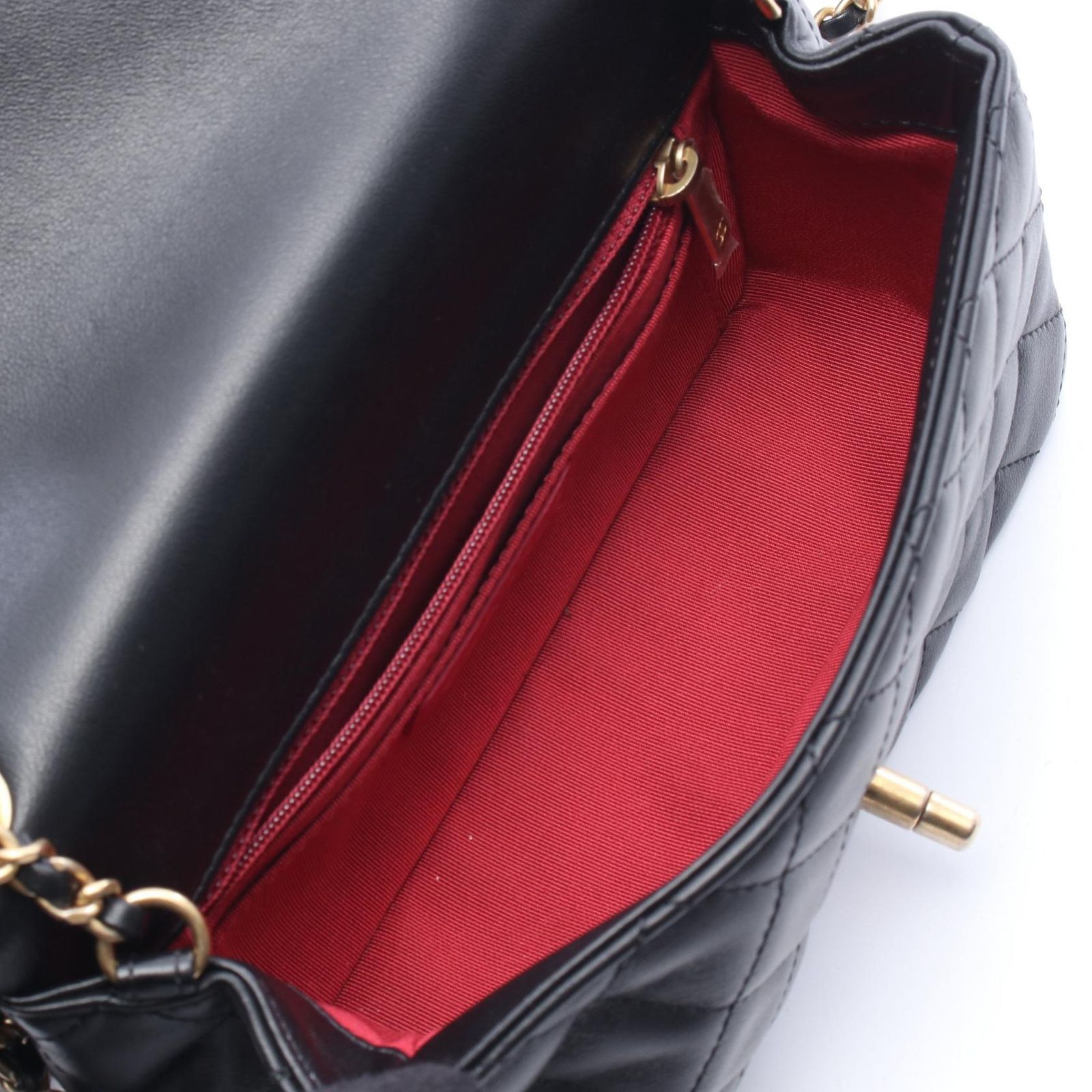 シャネル CHANEL ショルダーバッグ ミニマトラッセ フリル ブラック