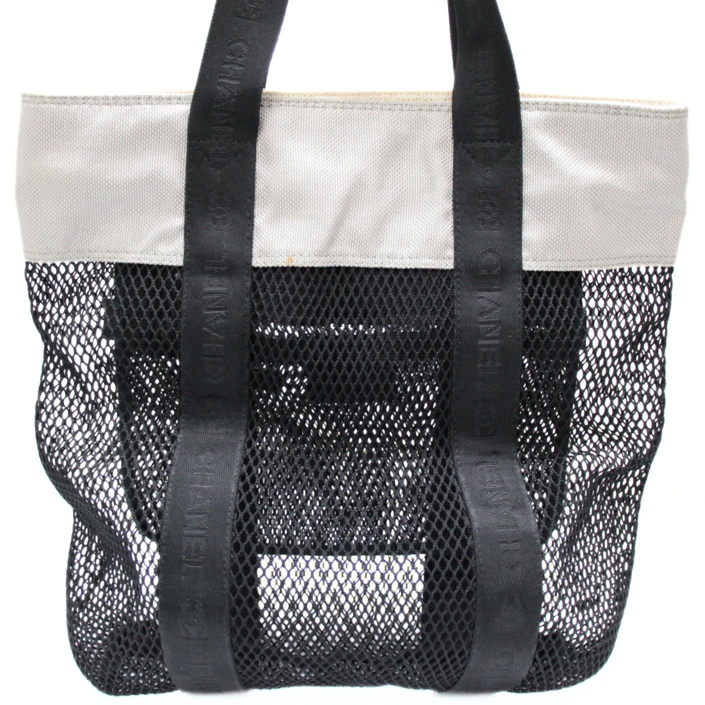 シャネル CHANEL シャネルスポーツ メッシュ トートバッグ キャンバス 