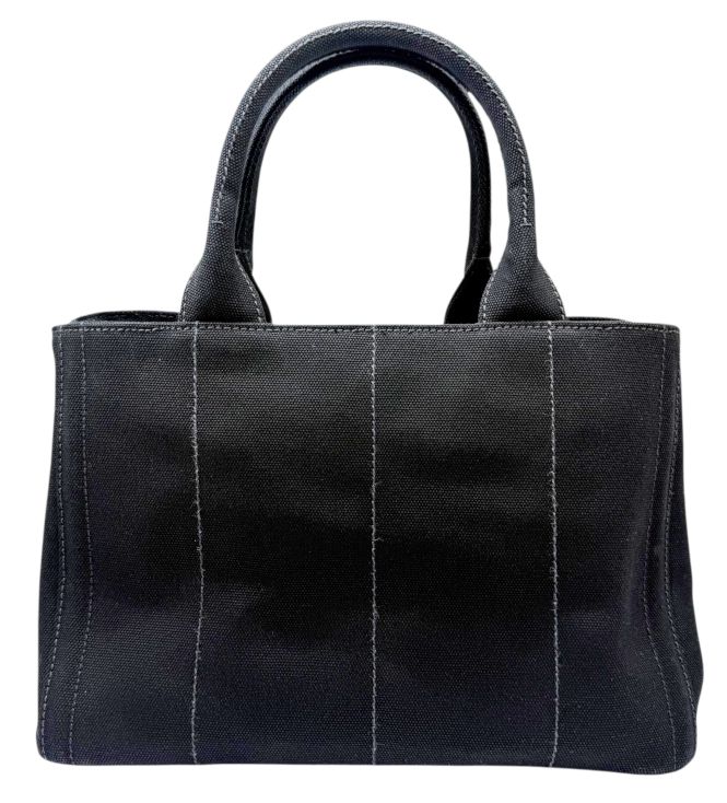 YAS　プラダ カナパ S ハンドバッグ 2way ビジュー スタッズ 黒 大人気定番商品 カナパ YAS プラダ S 黒 スタッズ ビジュー 2way