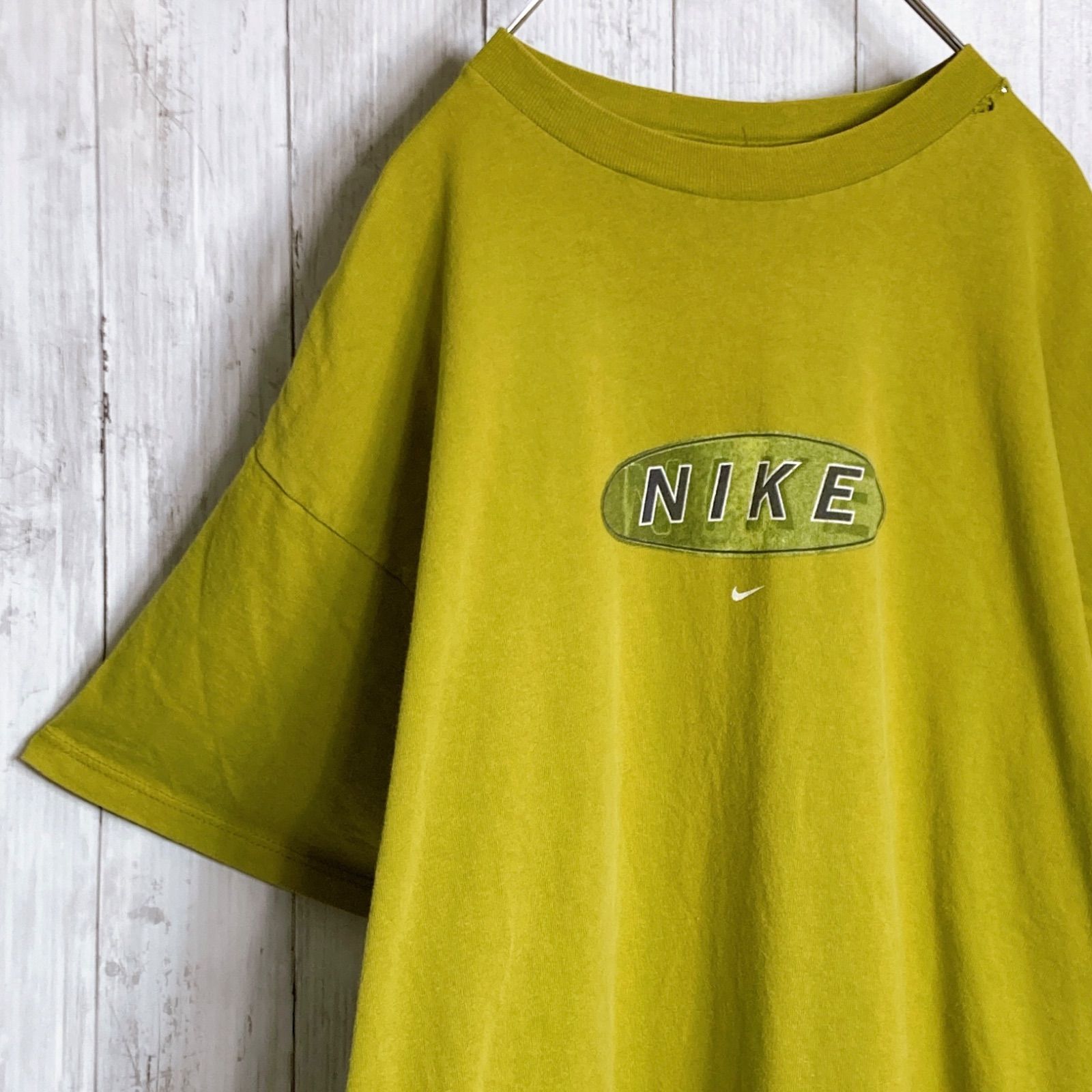 入手困難】90s USA製 Vintage 古着 ナイキ NIKE イエロー 半袖Tシャツ