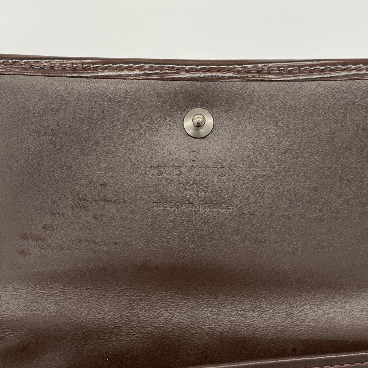 【6dc3650-k】ルイヴィトン 三つ折り財布 エピ ポルトモネビエカルトクレディ M6348D モカ【中古】レディース N22091200637-