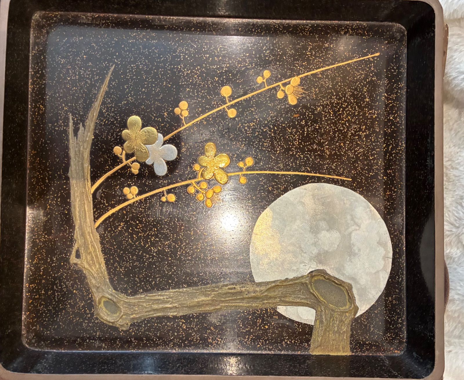極上品】時代蒔絵螺鈿硯箱 桜に流水図 木製漆器 書道具 共箱付 - メルカリ