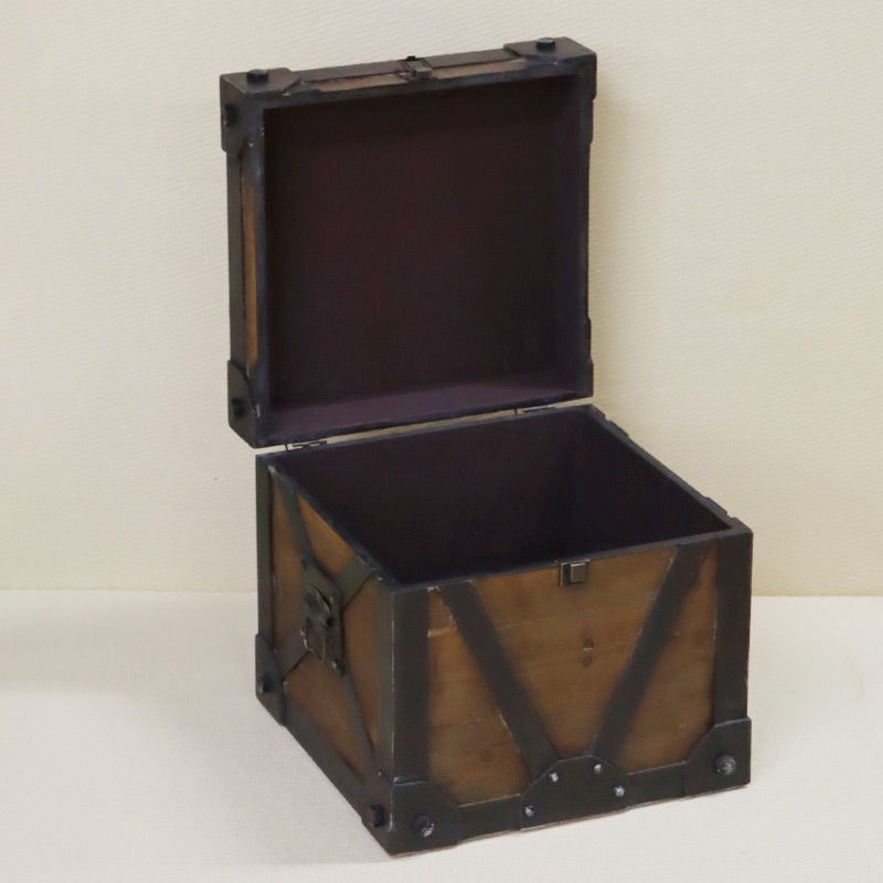 中古 アンティーク収納ボックス 東谷 トロールS 収納ケース 木箱 木製