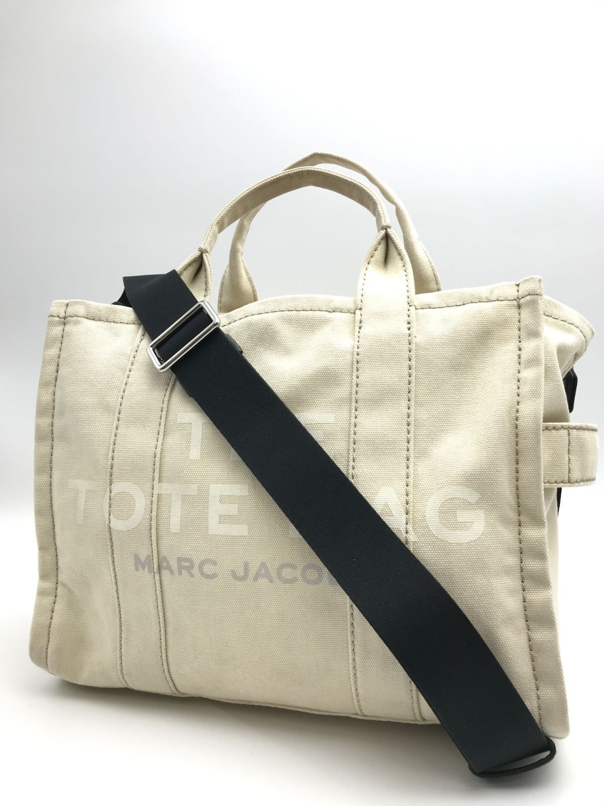 MARC JACOBS　マークジェイコブス　ショルダーバッグ　トートバッグ　THE TOTE BAG　2WAY　キャンバス　アイボリー系　1668