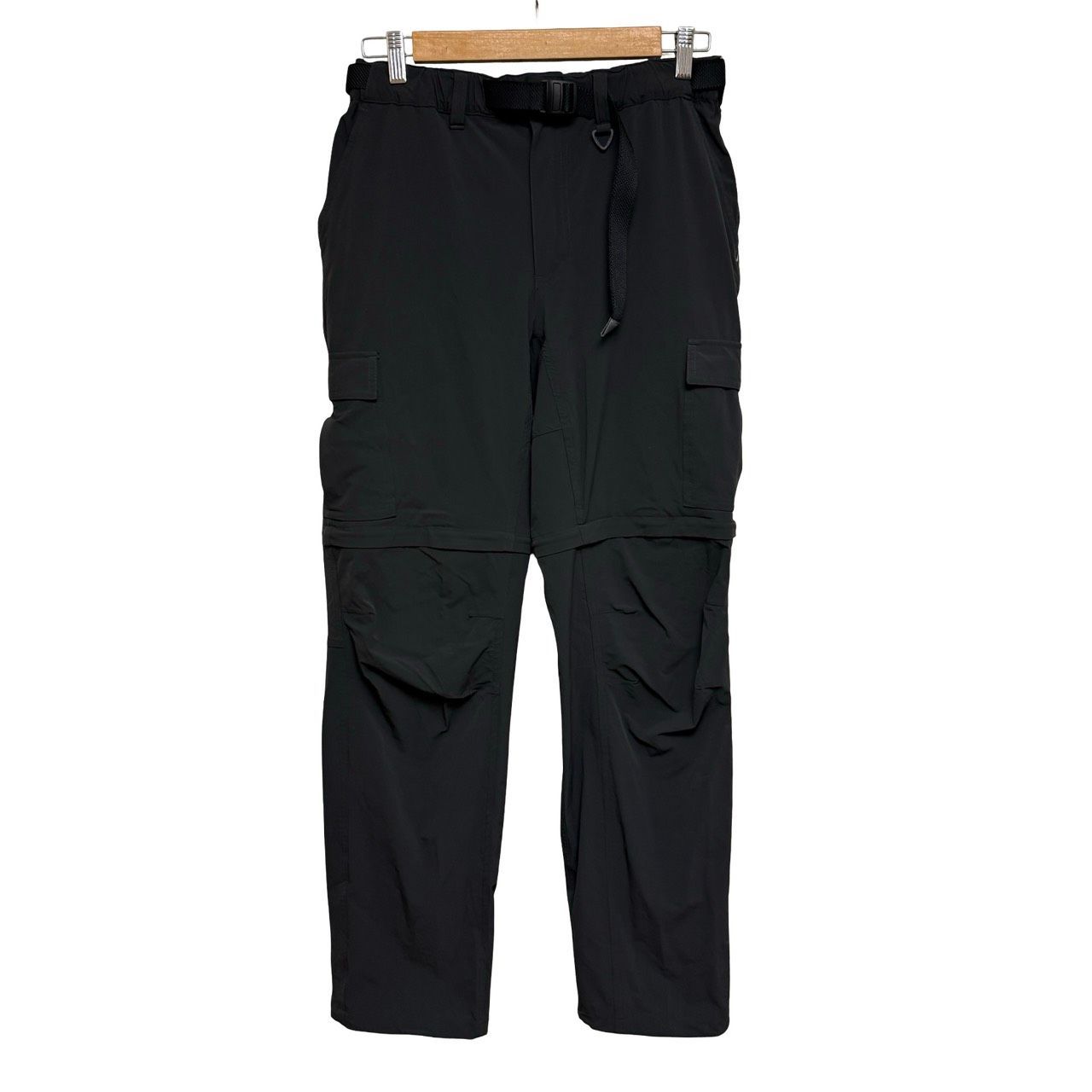 コロンビア Columbia メンズ カーゴパンツ コンバーチブルパンツ 2WAY ナイロン ストレッチ オムニシールド M ブラック PM4410【ZY4】