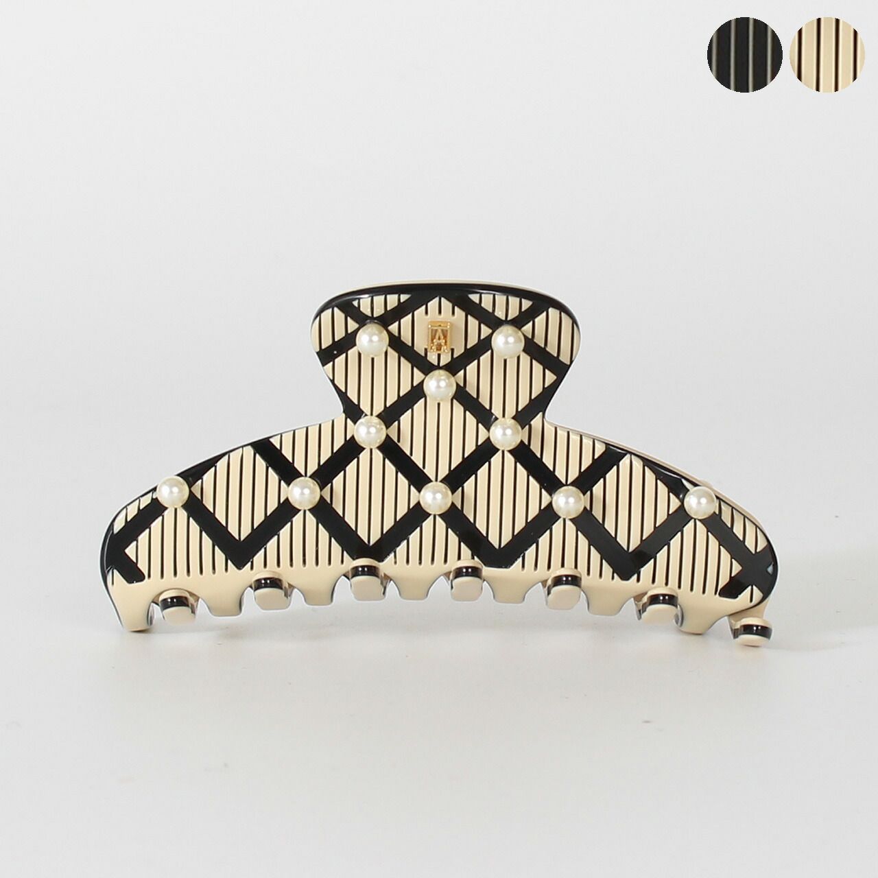 アレクサンドル ドゥ パリ ALEXANDRE DE PARIS ヘアクリップ LES PERLES JASMIN HAIR CLIP M レディース ACCM-18550-02A25