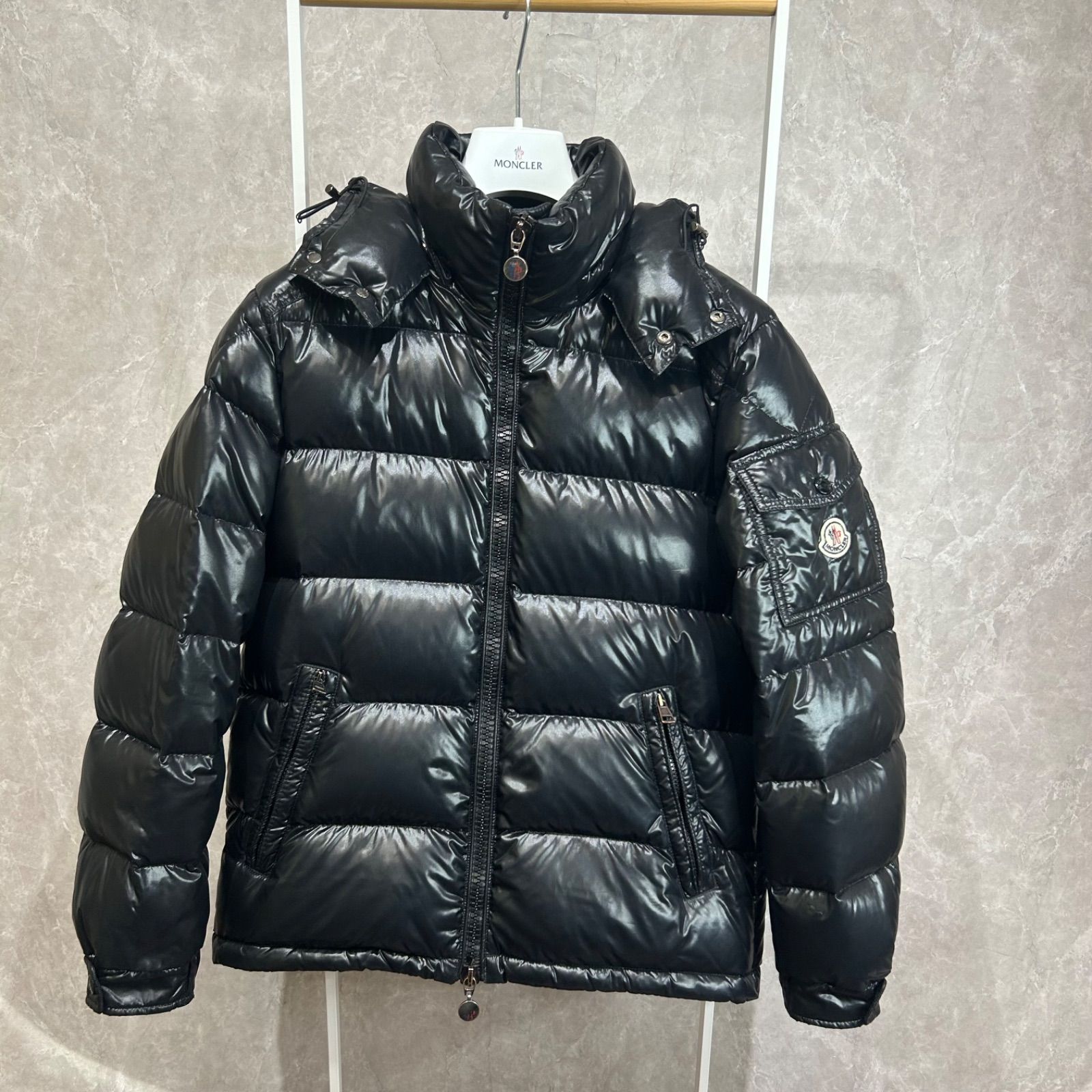 ブラック Moncler Mayaショートダウンジャケット : ショート MONCLER 