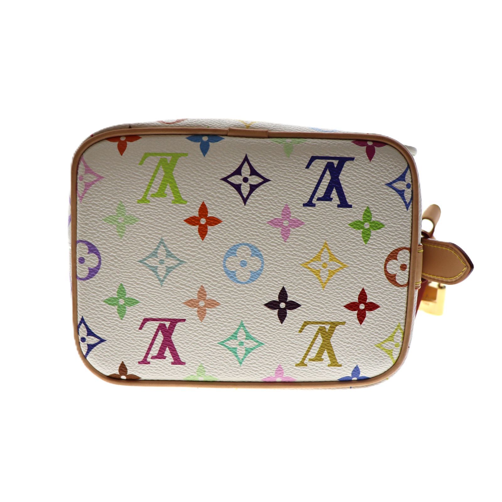 【美品】ヴィトン×村上隆 コラボ マルチカラー オールインBB M13089 ホワイト RFID反応あり ヴィトン×村上隆 マルチカラー オールインBB M13089 ホワイト RFID反応