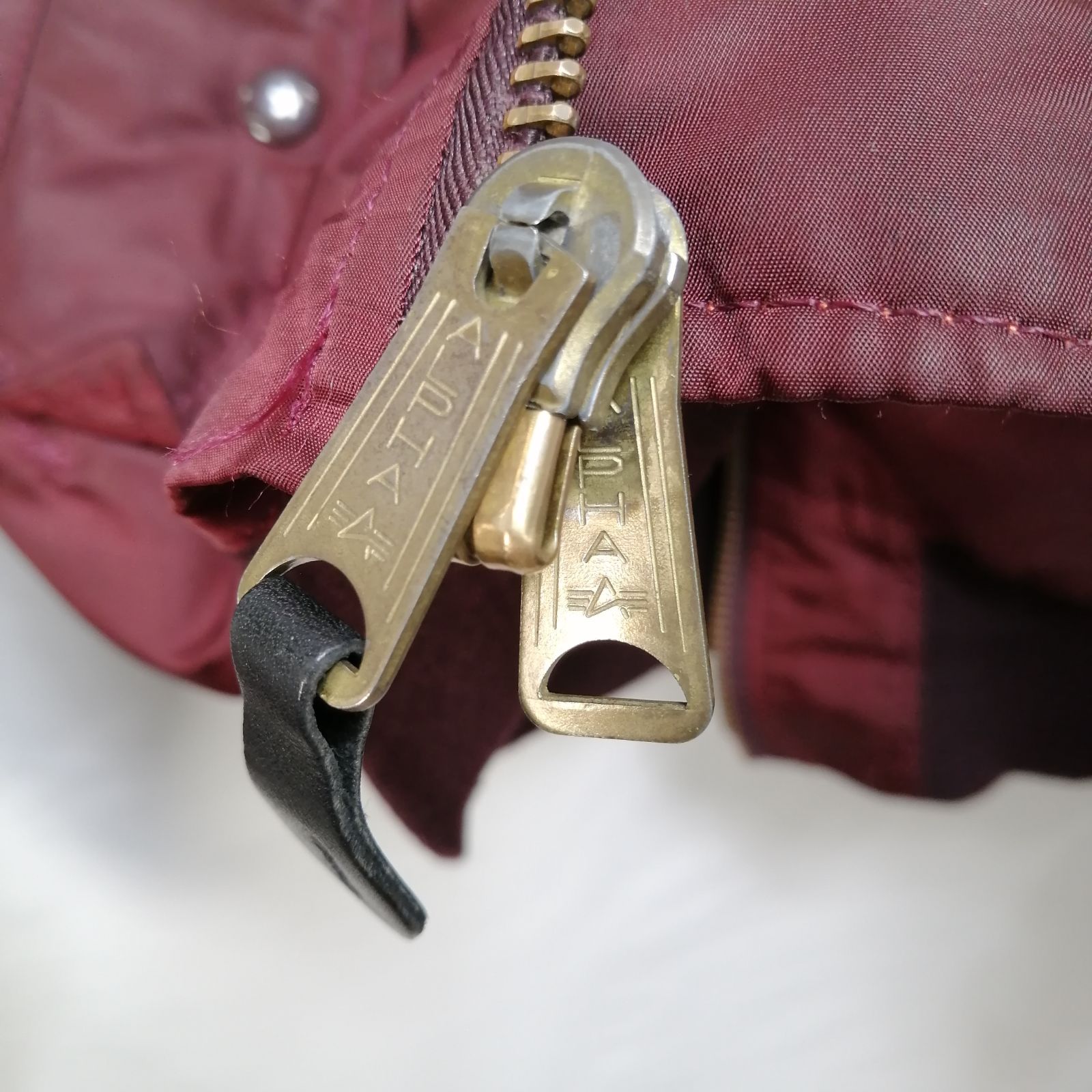 USA製 アルファ Alpha Industries MA-1 L サイズ 90s バーガンディ