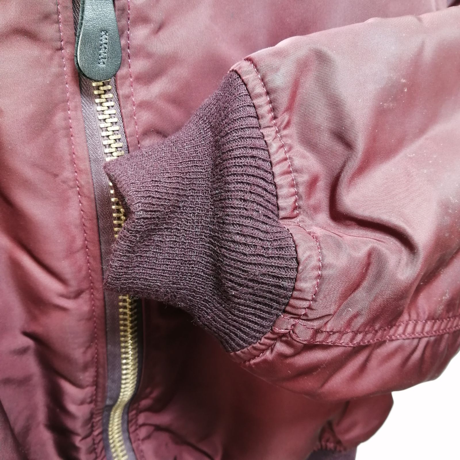 USA製 アルファ Alpha Industries MA-1 L サイズ 90s バーガンディ